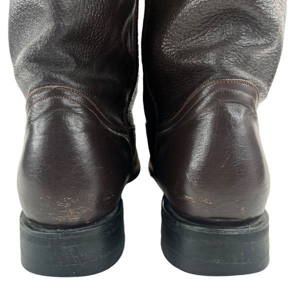 Pecos Bill Men’s Dark Brown Roper Western Cowboy Boots - Picture 12 of 16